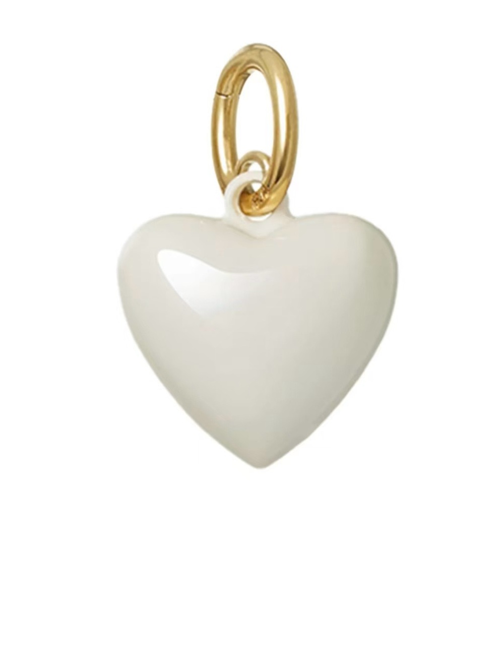 Roxanne Assoulin The Mini Puffy Heart Charms White